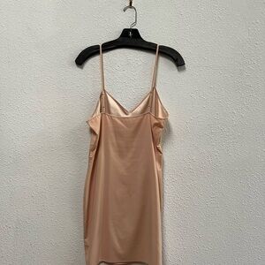 L'AGENCE Elegant Beige Satin Dress